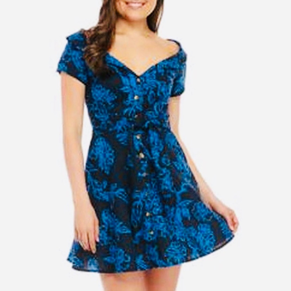NWT Free People Navy dress with pockets